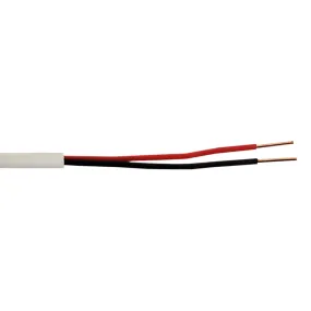 1000ft Station Z Quad Security Cable - 2C 22AWG Solid Cable CMR Riser - White