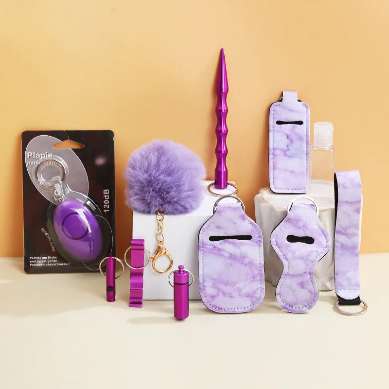 11 Piece Safety Keychain Set