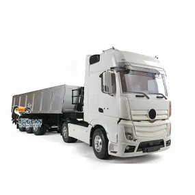1/14 2Axles Highline RC Tractor Truck Radio Control Flatbed Lorry Trailer Unapinted Car Model Motor DIY KIT Vehicle Toy