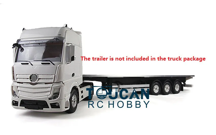 1/14 2Axles RC Tractor Truck Remote Controlled Trailer KIT Model 35T540 Motor Electric Cinstruction Vehicle Toy Car