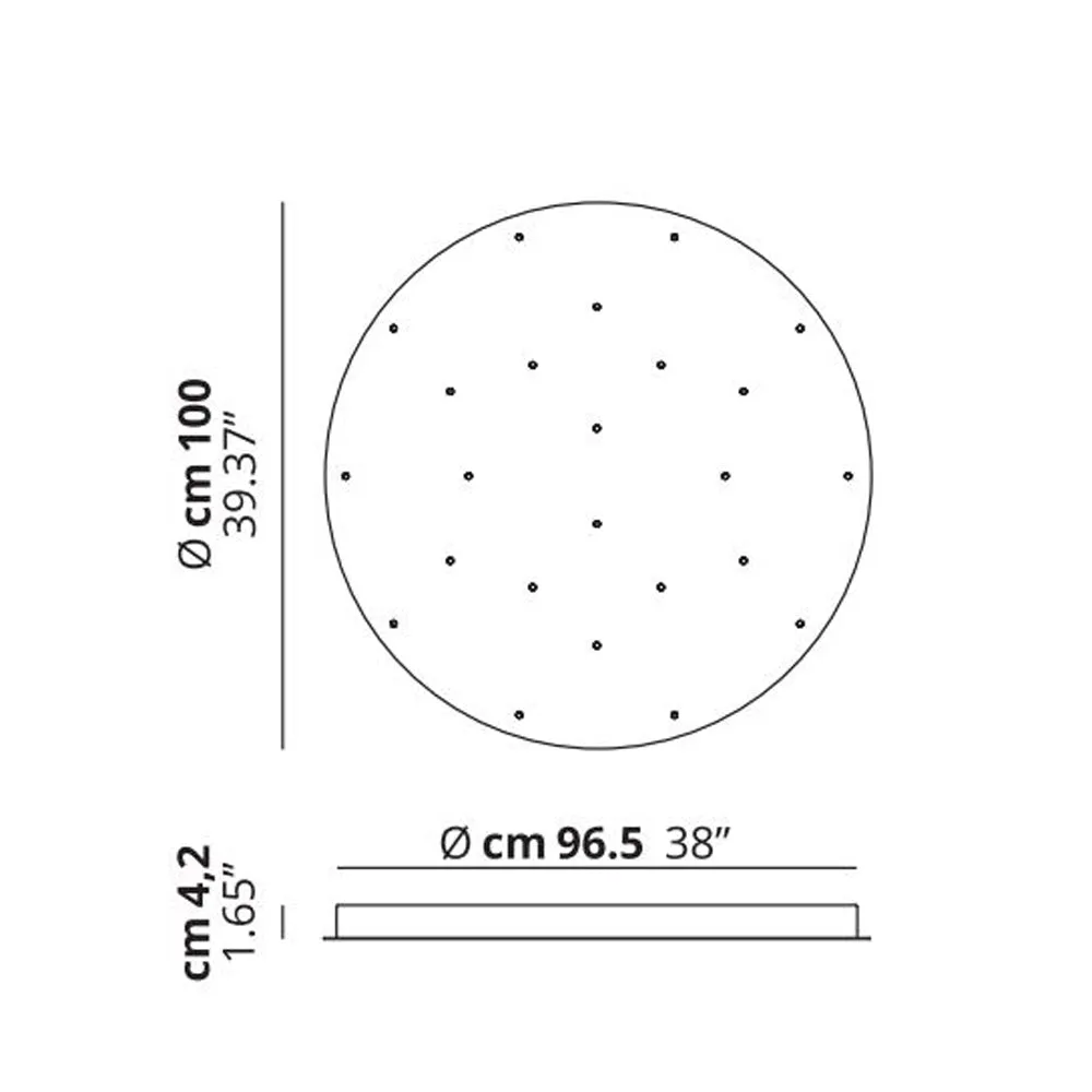 24 Lights Round Cluster