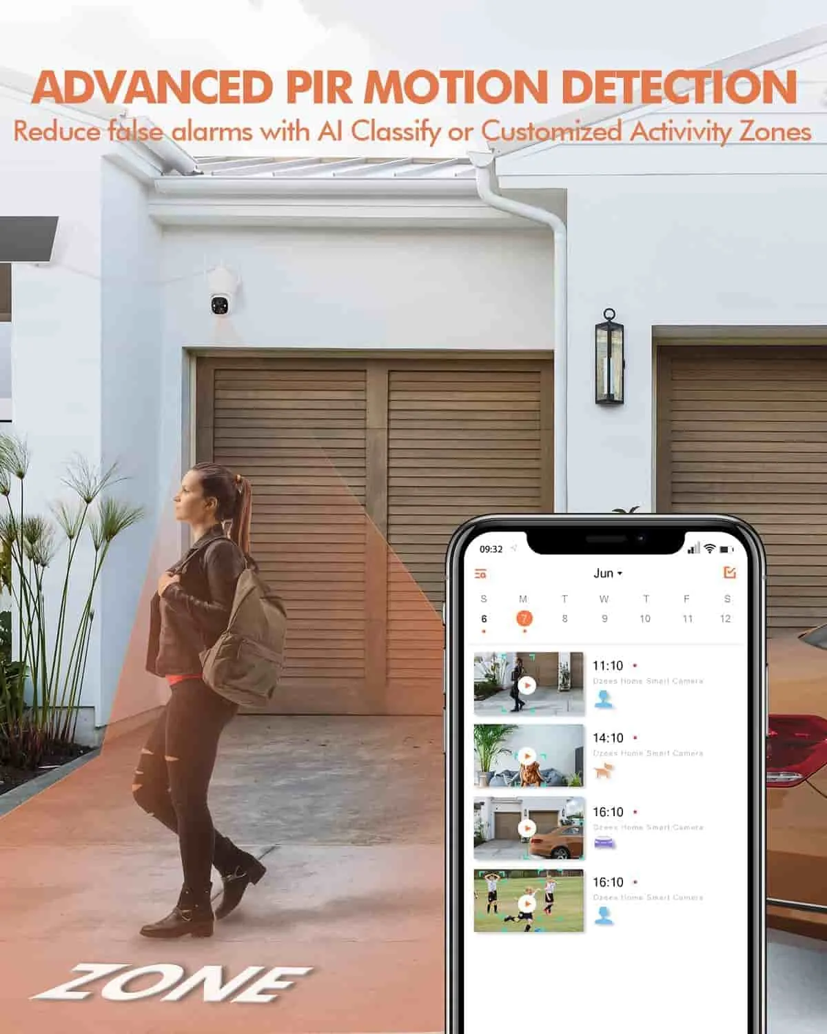 🔥360°PTZ Solar Panel Security Camera System Dzees D3K (4-Cam)