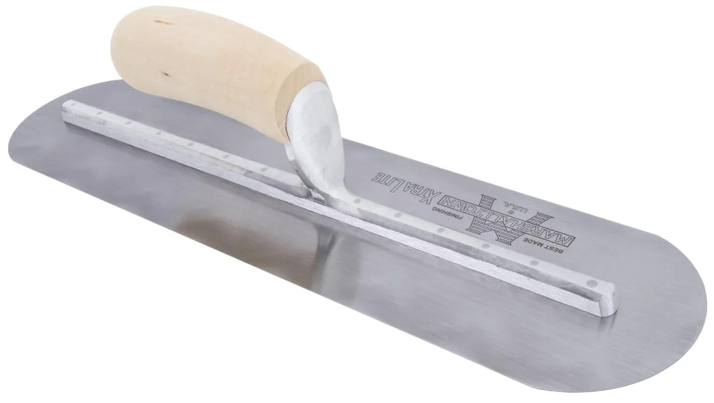 4" x 20" Full Round Cement Trowel