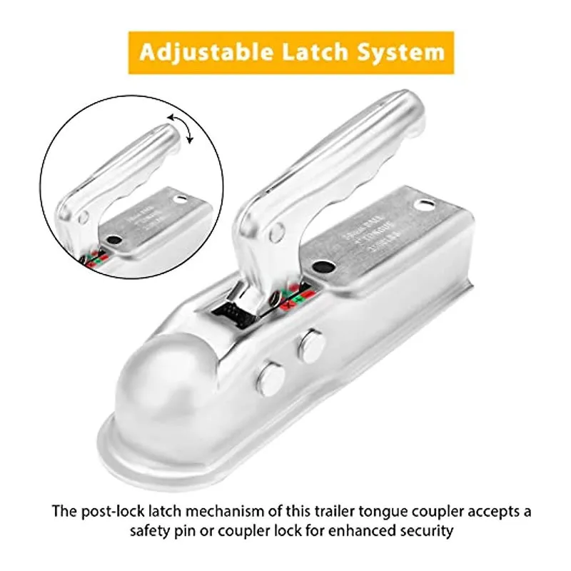 50Mm Cast Steel Heavy Duty Trailer Tow Ball Hitch With Integral Lock Ay265-001