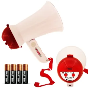 5Core Megaphone Bullhorn Kids & Adults Loud Police SIREN Toy Mic