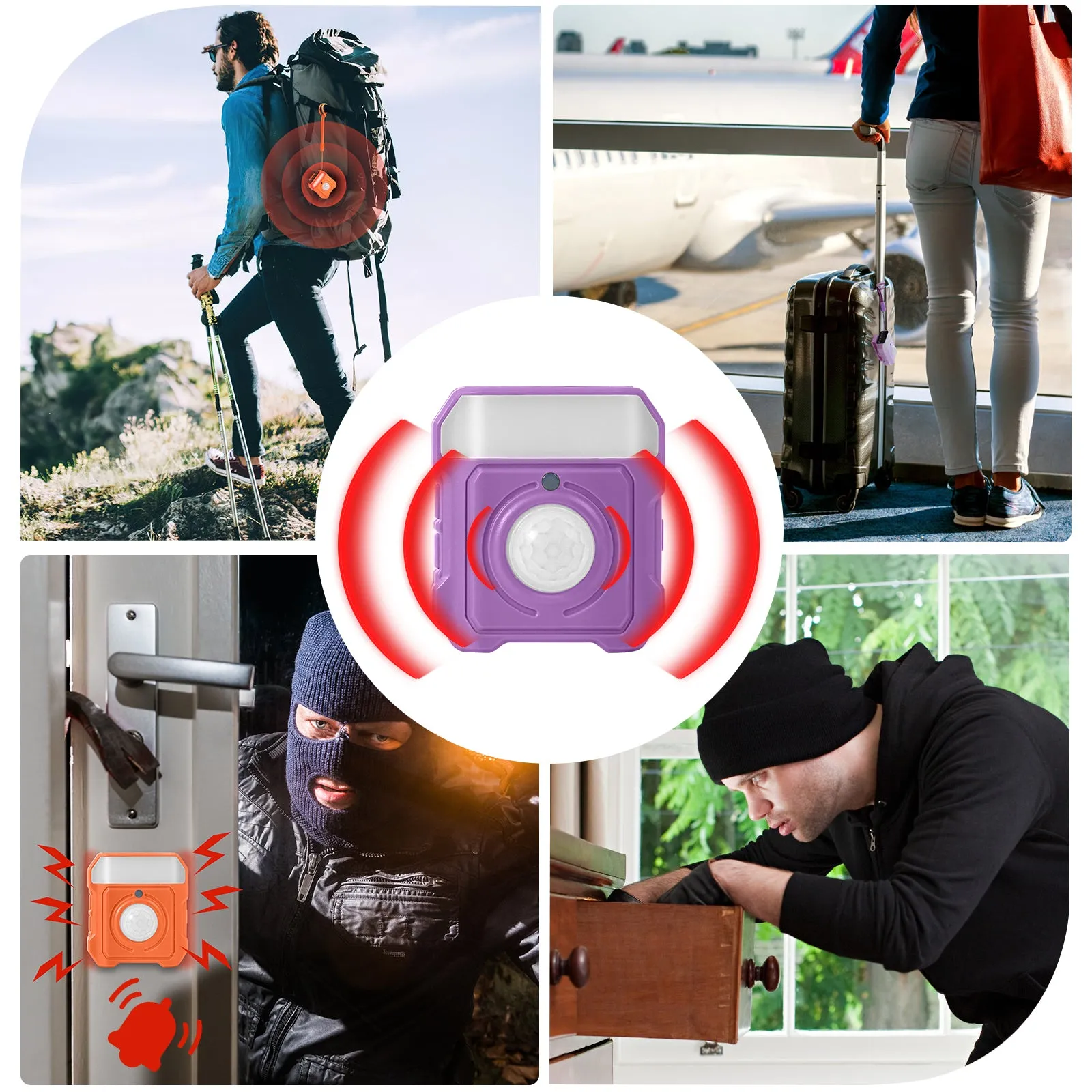 7-IN-1 Ultimate Multi-functional Personal Alarm (Grey)