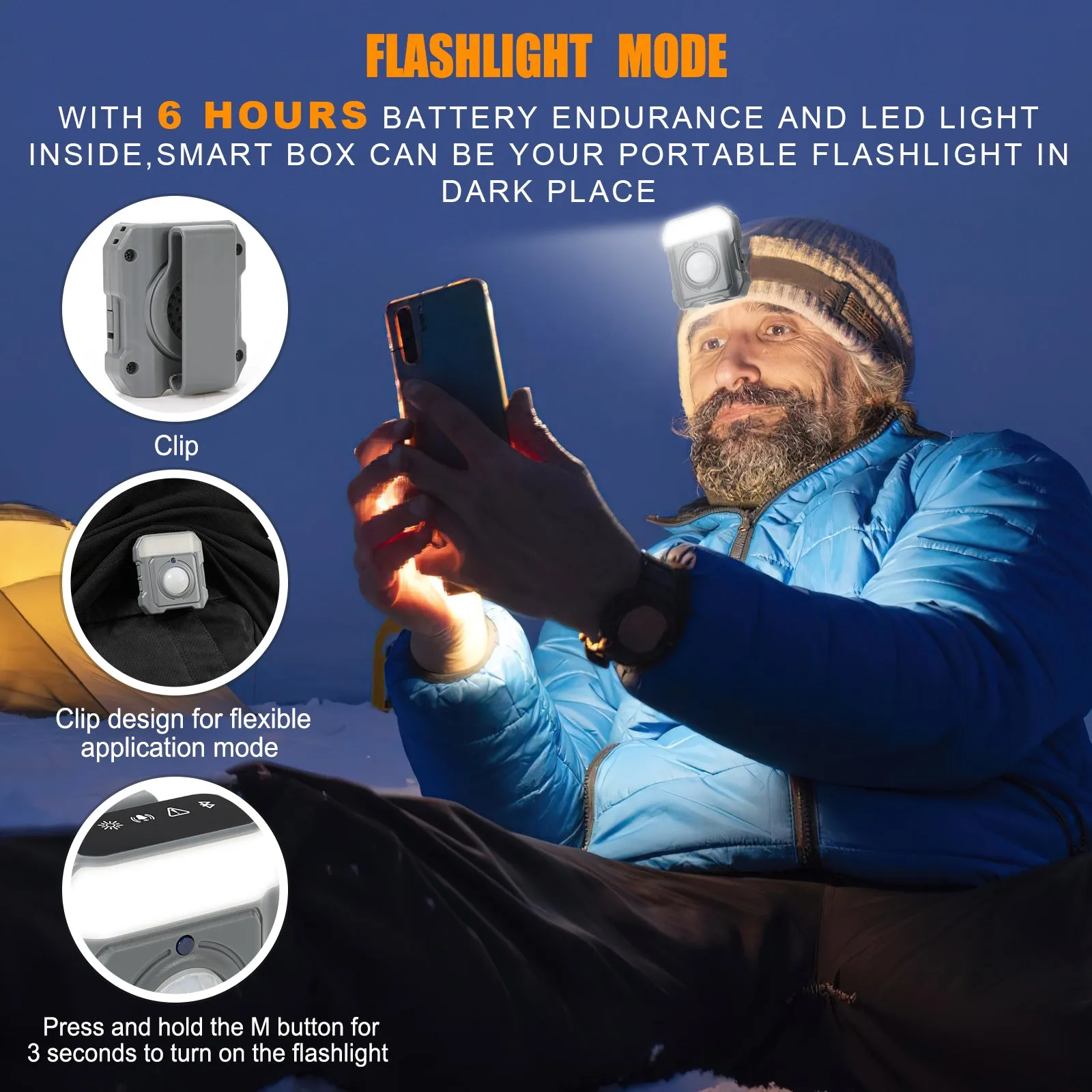7-IN-1 Ultimate Multi-functional Personal Alarm (Grey)
