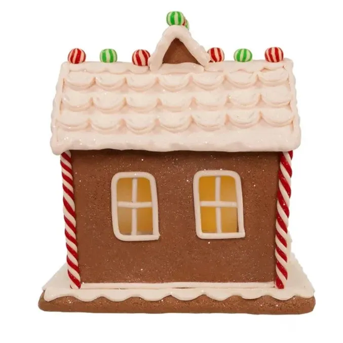 9" Battery Operated Light Up Two Floor Gingerbread House