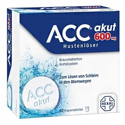 ACC acut 600 acetylcysteine effervescent tablets