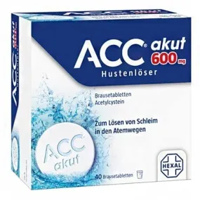 ACC acut 600 acetylcysteine effervescent tablets