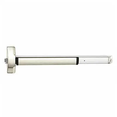 Accentra (Yale) 6100-P 630 Rim Exit Device Exit Only With Electric Latch Retraction, Wide Stile Rim Pullman Latch, 630 Stainless Steel Finish