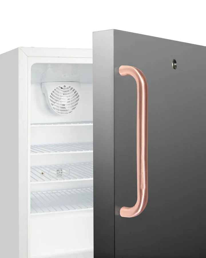 Accucold 21" Wide Built-In Healthcare All-Refrigerator in Stainless Steel Door, Lock, and Copper Handle