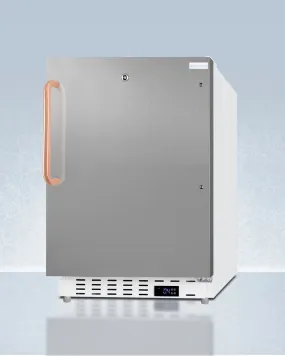 Accucold 21" Wide Built-In Healthcare All-Refrigerator in Stainless Steel Door, Lock, and Copper Handle
