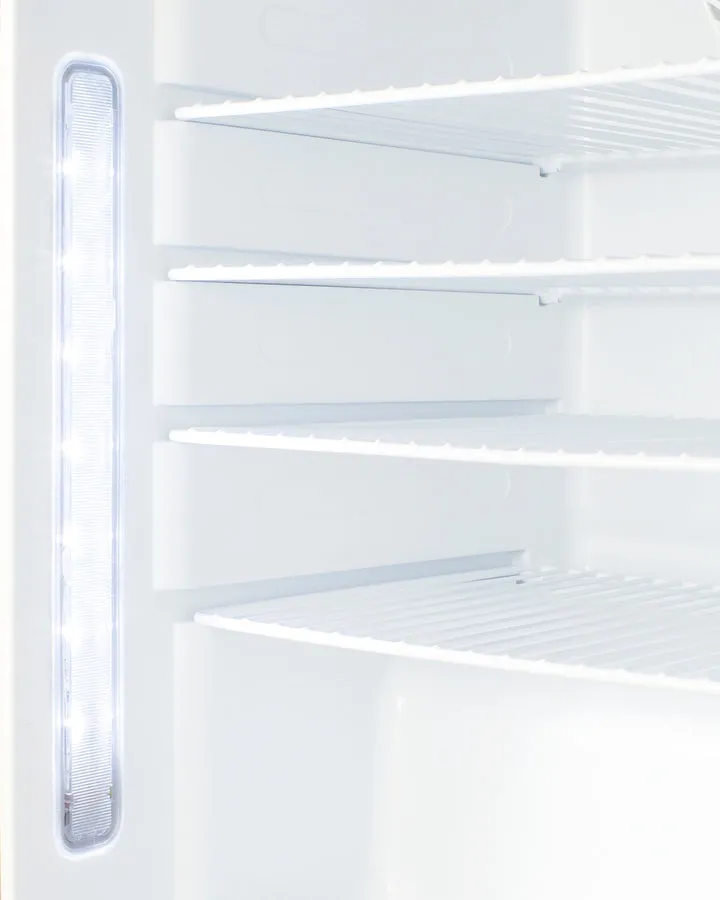Accucold 21" Wide Built-In Healthcare All-Refrigerator in Stainless Steel Door, Lock, and Copper Handle