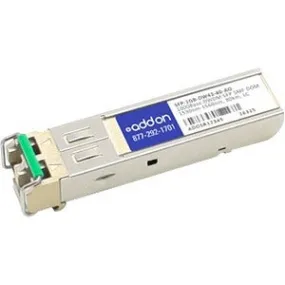 Addon Msa And Taa Compliant 1000Base-Dwdm 100Ghz Sfp Transceiver (Smf, 1542.94Nm, 80Km, Lc, Dom)