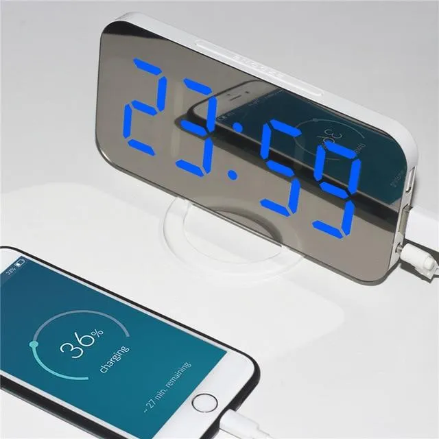 Aesthetic Mirror Alarm Clock