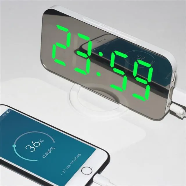 Aesthetic Mirror Alarm Clock