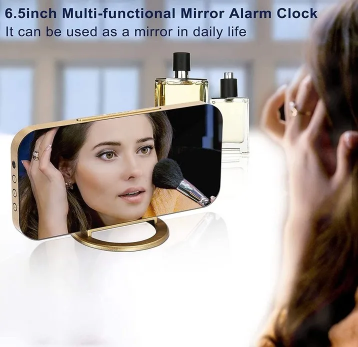Aesthetic Mirror Alarm Clock
