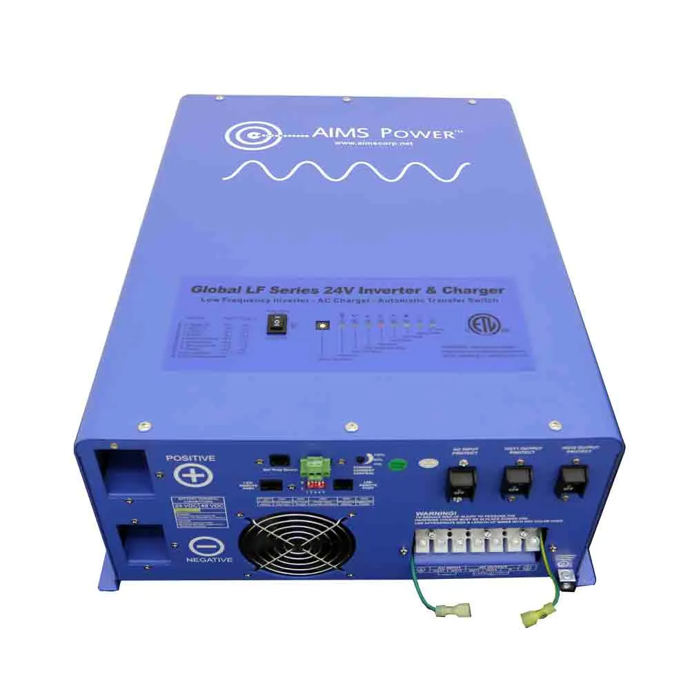 AIMS 4,000 Watt Pure Sine Inverter Charger 24Vdc to 120/240Vac Output Listed To UL & CSA | PICOGLF4024240SUL