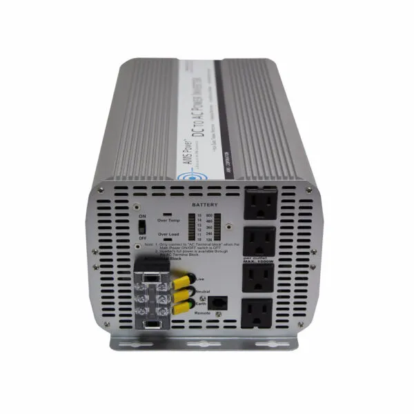 Aims Power - 5000 Watt Power Inverter - 12 VDC 120 VAC 60Hz - PWRINV500012W