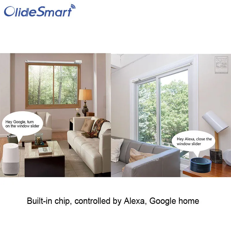 Alexa Smart Control Sliding Window Opener OS101 Automatic Window Slider