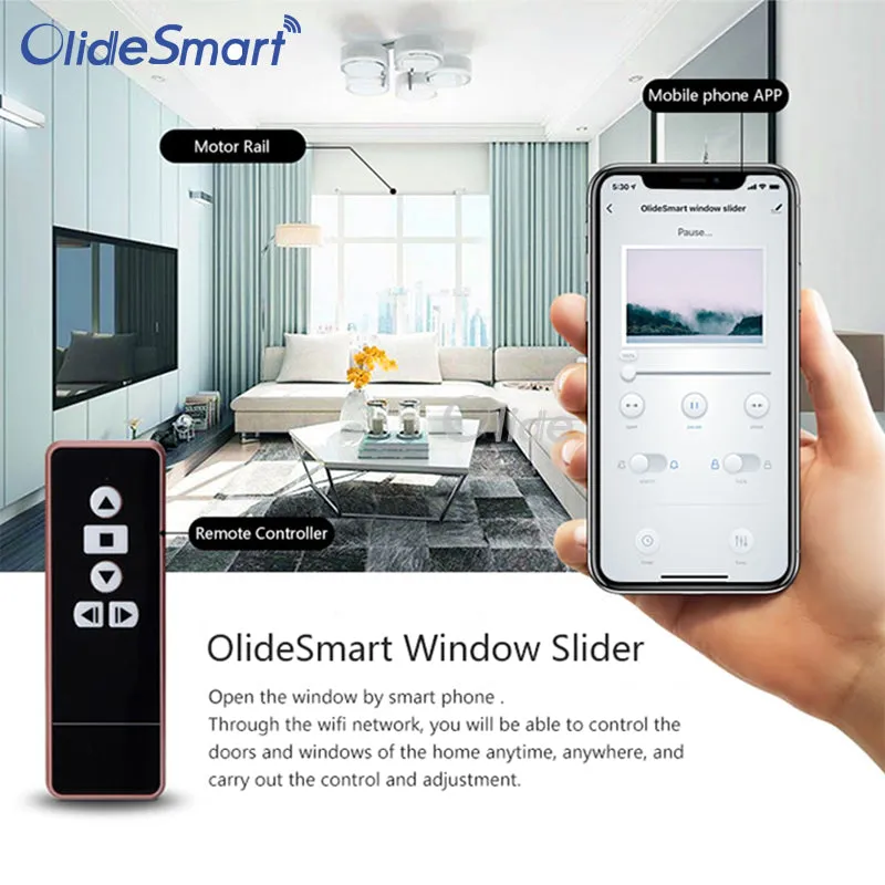 Alexa Smart Control Sliding Window Opener OS101 Automatic Window Slider