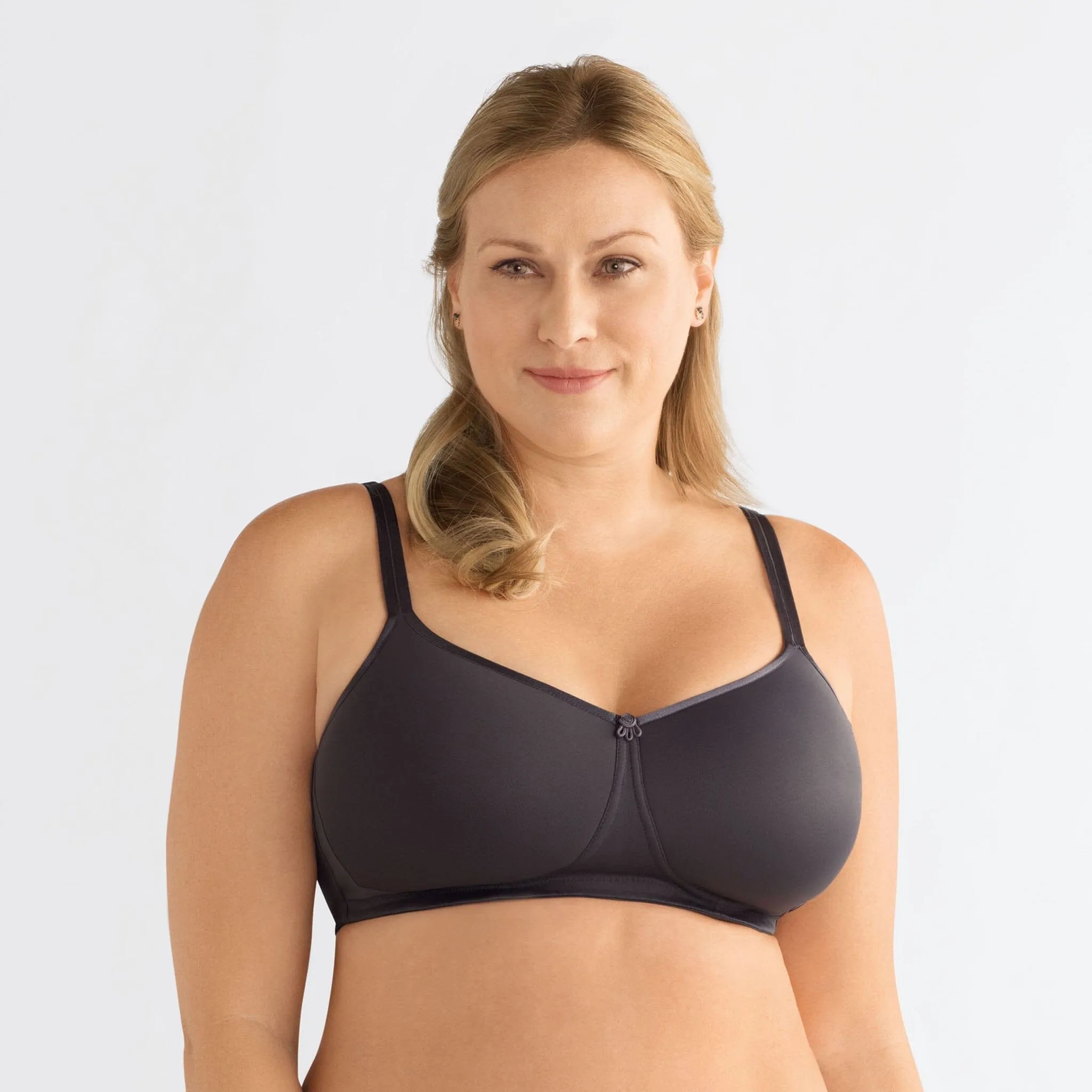 Amoena® Mara T-Shirt Especially for You Bra Dark Grey/Left