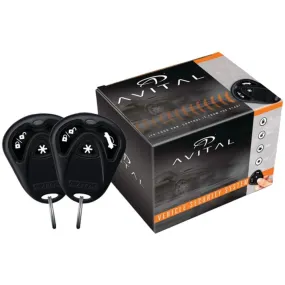 Avital 3100L 3100 1-Way Security System with Siren & Two 4-Button Remotes