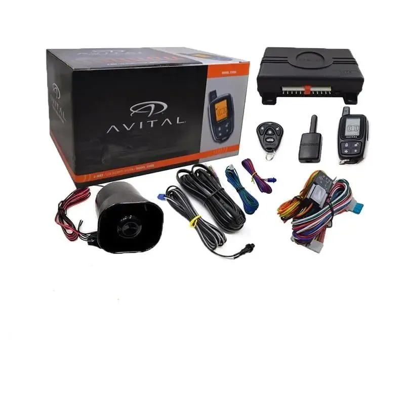 Avital 3305L 2-Way Car Security System Alarm Responder with LCD Remote