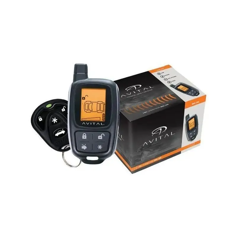 Avital 3305L 2-Way Car Security System Alarm Responder with LCD Remote