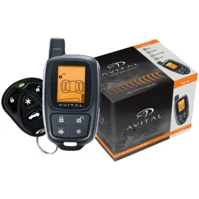 Avital 3305L 3305L Responder 2-Way Security System with 4-Button LCD Remote