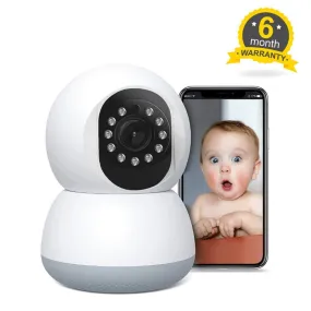 Baby Monitor with Camera and Audio | 3MP Night Vision Motion and Sound Detection 2.4G WiFi Home