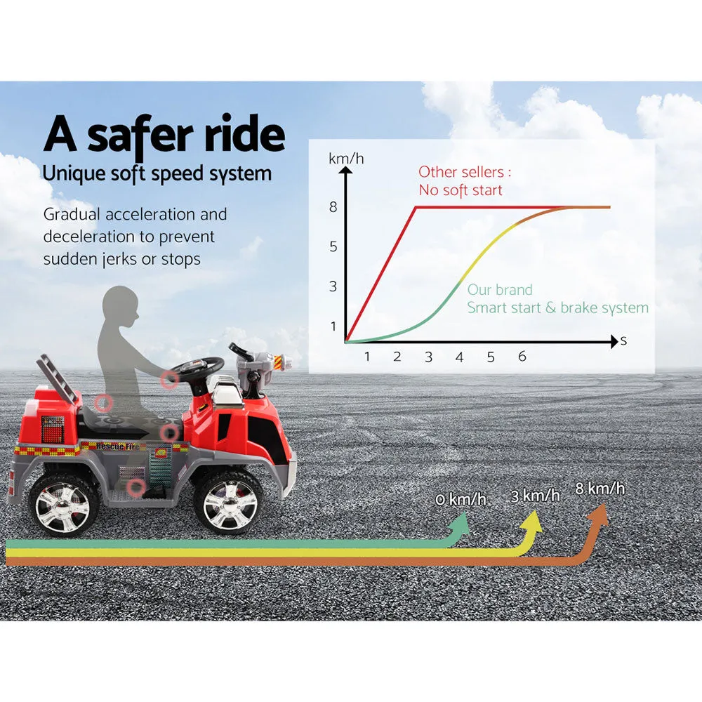 Best Kids Ride On Fire Truck, Electric Cars for Children in Australia on Red & Grey