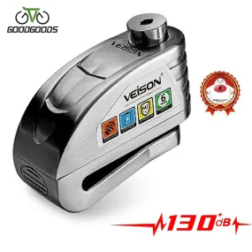 Bicycle Accessories Motorcycle Bicycle Lock Alarm Safety Protection Aluminum Alloy Anti-Theft Reminder Rope Lock Bag