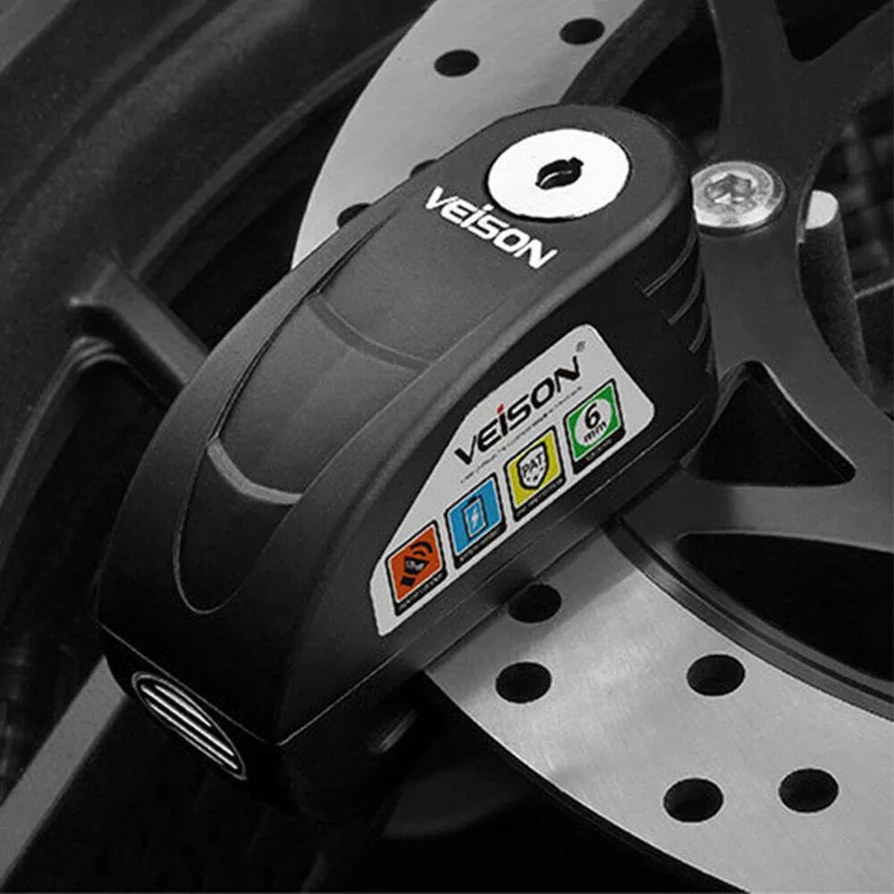 Bicycle Accessories Motorcycle Bicycle Lock Alarm Safety Protection Aluminum Alloy Anti-Theft Reminder Rope Lock Bag