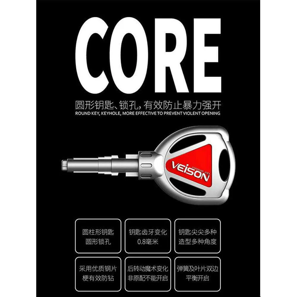 Bicycle Accessories Motorcycle Bicycle Lock Alarm Safety Protection Aluminum Alloy Anti-Theft Reminder Rope Lock Bag