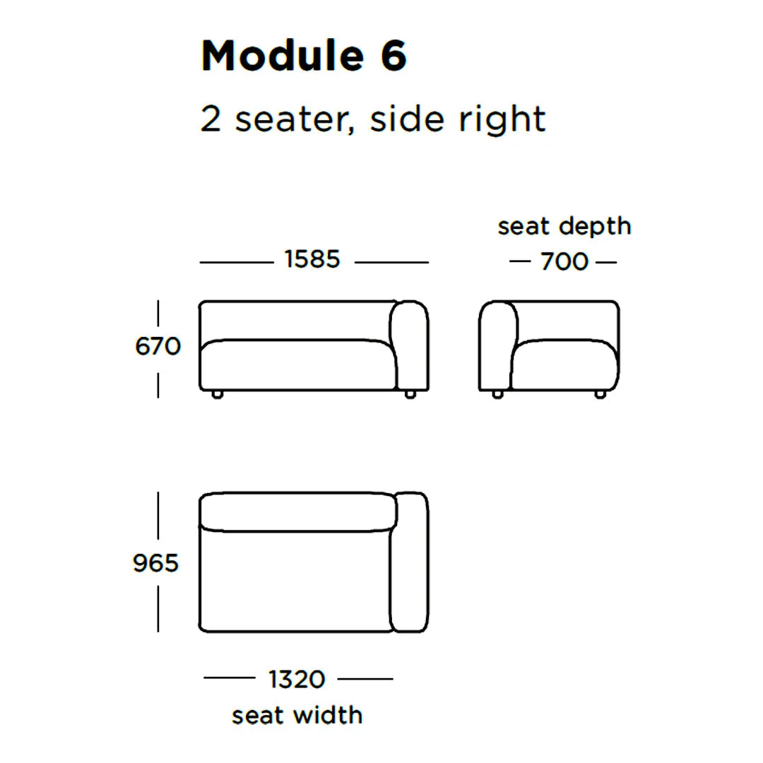Boketto Modular Sofa (Modules 1-8)