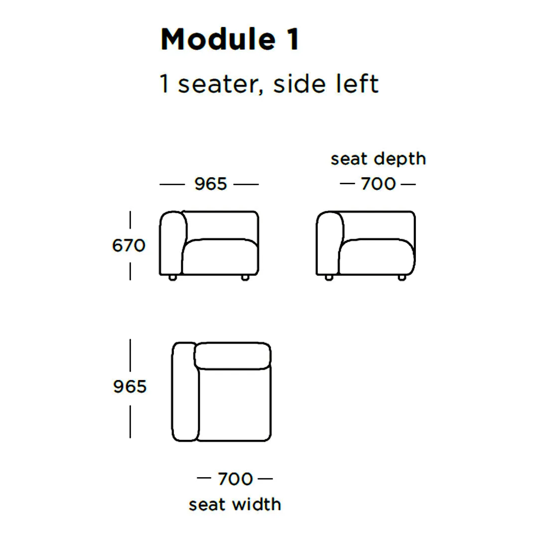 Boketto Modular Sofa (Modules 1-8)