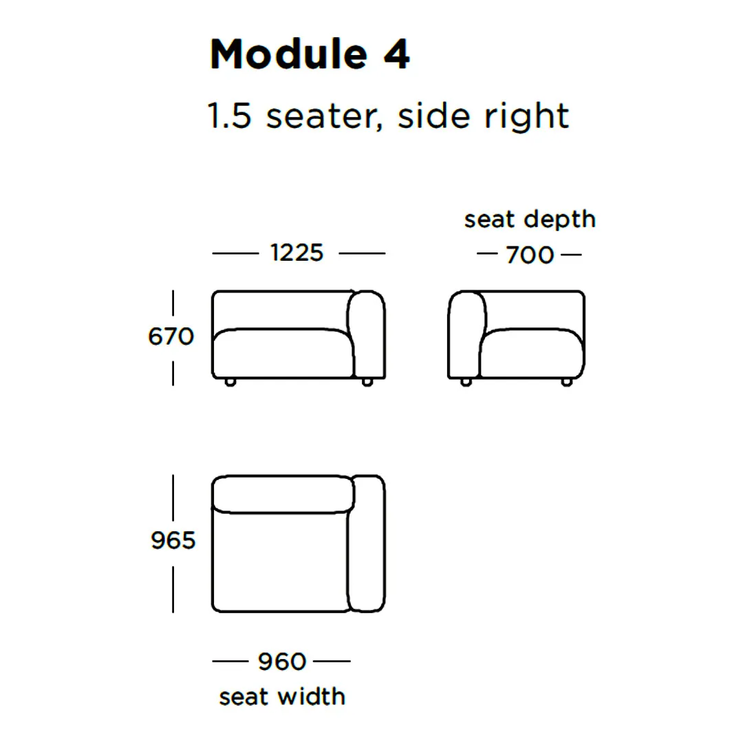 Boketto Modular Sofa (Modules 1-8)