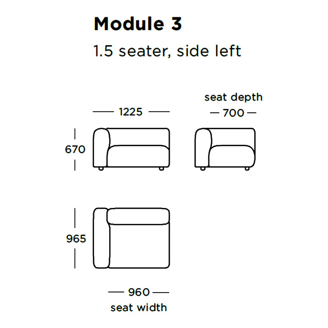 Boketto Modular Sofa (Modules 1-8)