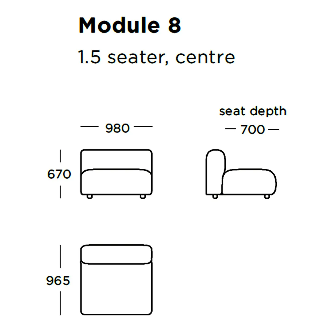 Boketto Modular Sofa (Modules 1-8)