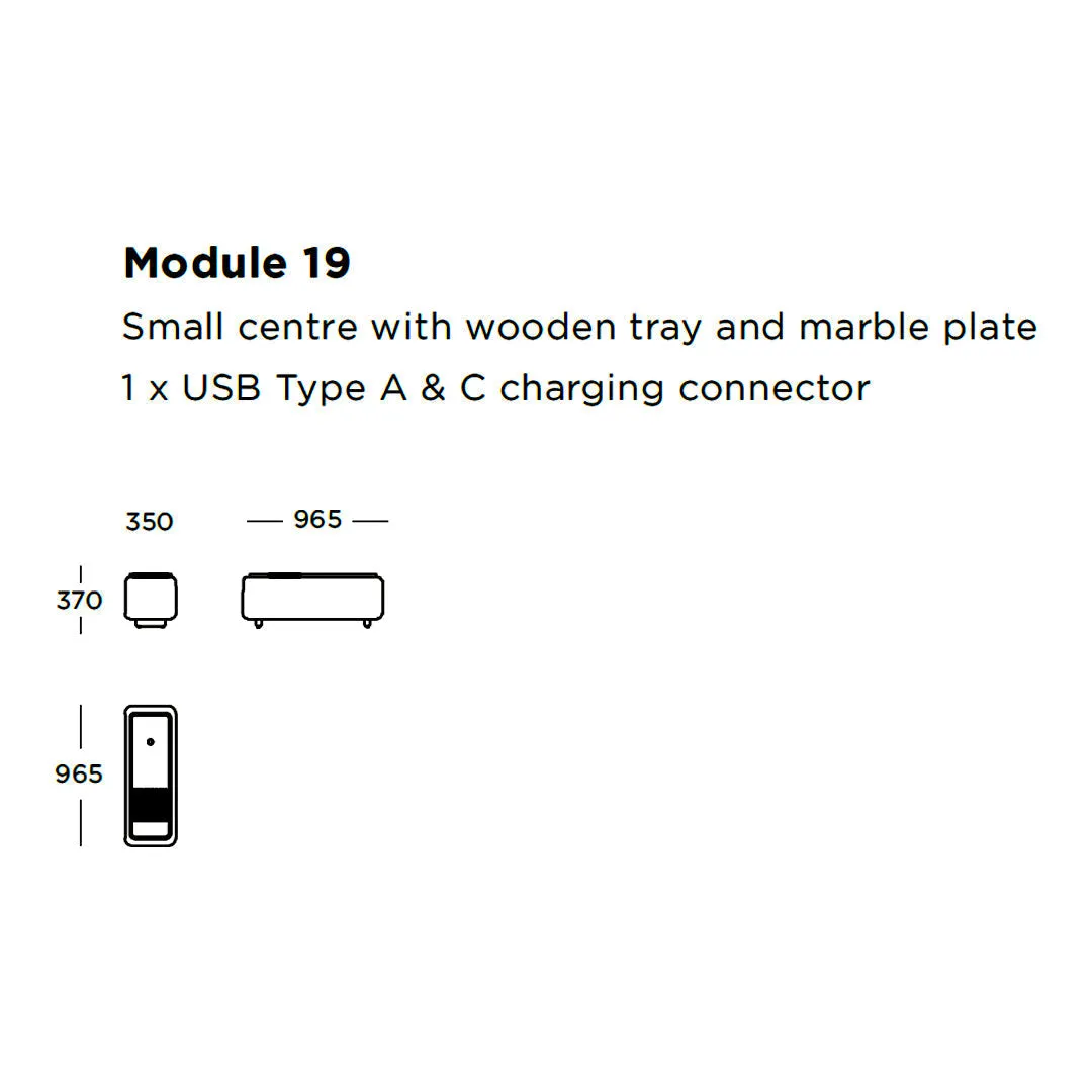 Boketto Modular Sofa (Modules 17-19)