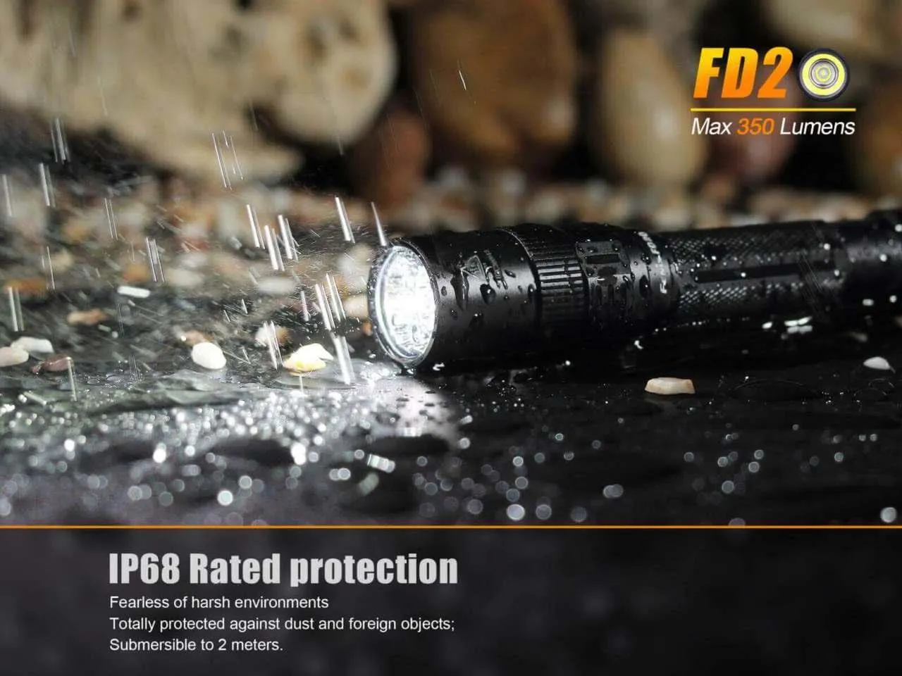 Brand New FD20 350 Lumens CREE LED Flashlight powered by 2X AA batteries
