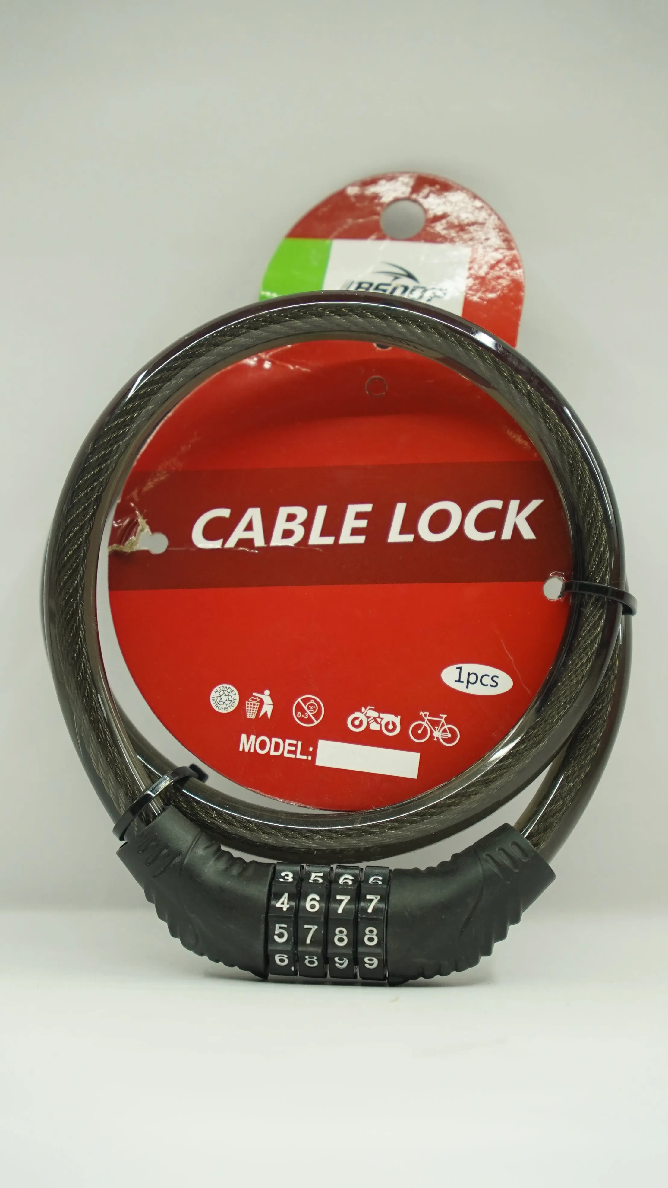 BSDDP Motorcycle Cable Lock with Number Combination