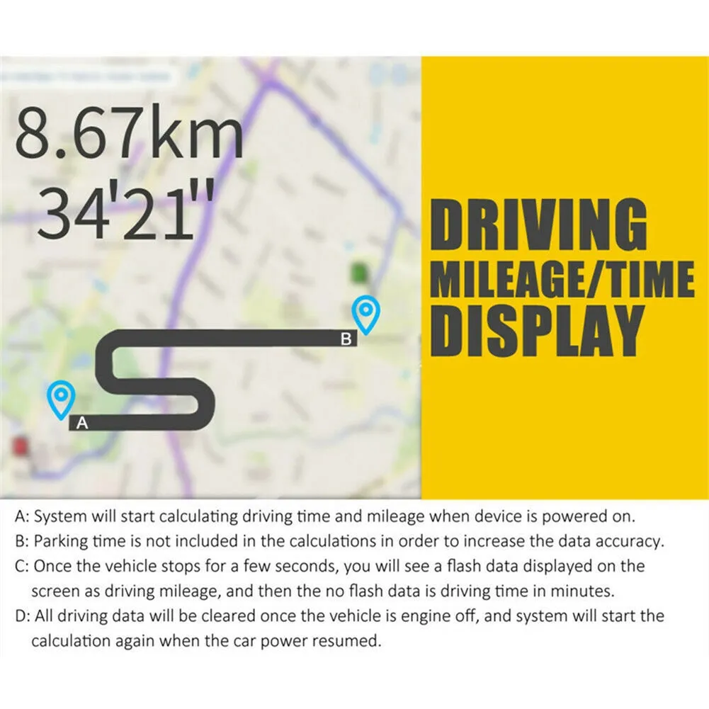 C60s Car Digital Gps Speedometer Odometer Hud Head-up Display