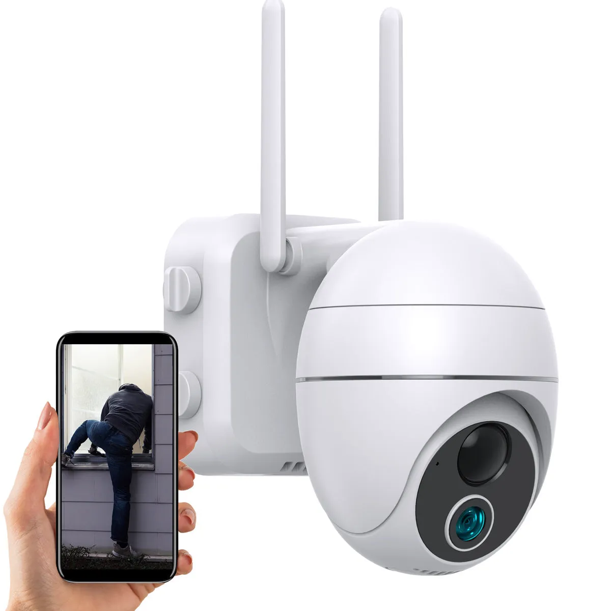 Campark AP50 1080P 5x Digital Zoom Wireless PTZ Rechargeable Battery Security Camera (Only Available In The US)