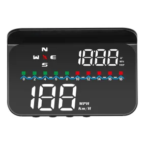 Car Hud Head-up Display Gps System Hd Windshield Projector