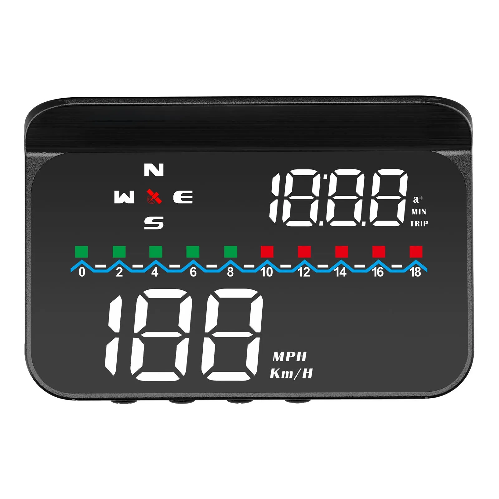 Car Hud Head-up Display Gps System Hd Windshield Projector