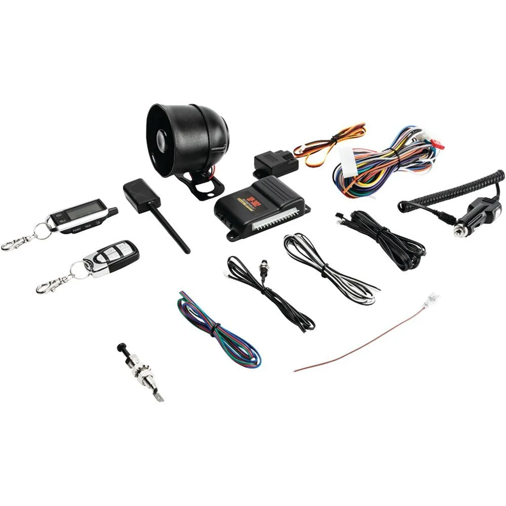 CRIMESTOPPER SP-302 2-Way LCD Paging Alarm & Keyless-Entry System with Rechargeable Remote