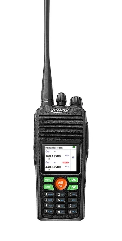 CRONY 10W DT-8188 UHF Double Segment Color screen Professional Walkie Talkies 8-15 KM